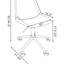 Chaise de bureau ajustable rembourrée brune, siège incurvé ergonomique, coussin moelleux et confortable, fauteuil à revêtement en tissu de 18 pouces de largeur pour la maison, confort accru