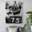 James Dean - Behind The Wheel - Print on Canvas-82323164