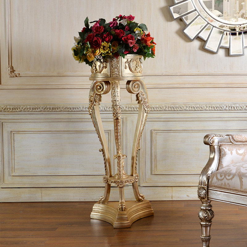 Table pour téléphone / plante Elegant, Argent antique