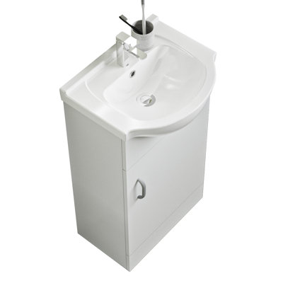 Catelynne 435mm Single Bathroom Vanity with Drop In Ceramic Basin
