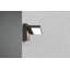 Locksly Black Integrated LED Outdoor Flush Mount