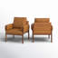 Ensemble de 2 chaises avec accoudoirs en bois massif Allessa-1319414609