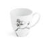 Black Orchid Porcelain Coffee Mug
