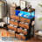Fabric Dressers for Bedroom with 8+3 Drawers 4 Side Pockets,LED Lights & Charging Station,Shelves,Hooks,Sturdy Frame & Wooden Top for Living Room,Hallway,Closet-293009669