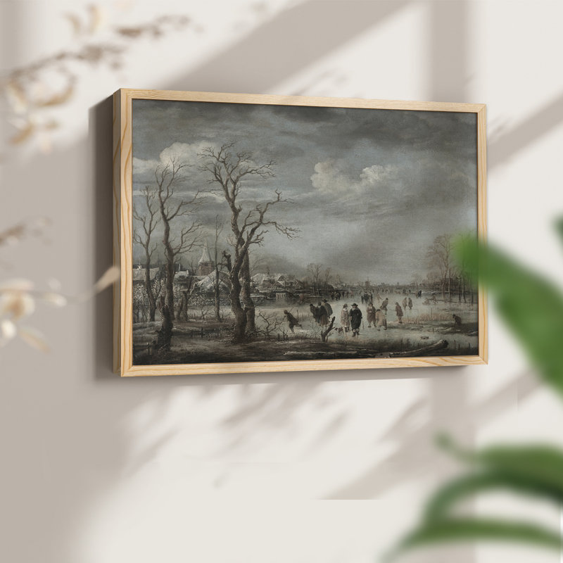 Paysages rétro-Cccxxxi - reproduction encadrée, Naturel, H 11 po x l 14 po