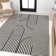 Tapis noir / blanc Anders MidCentury