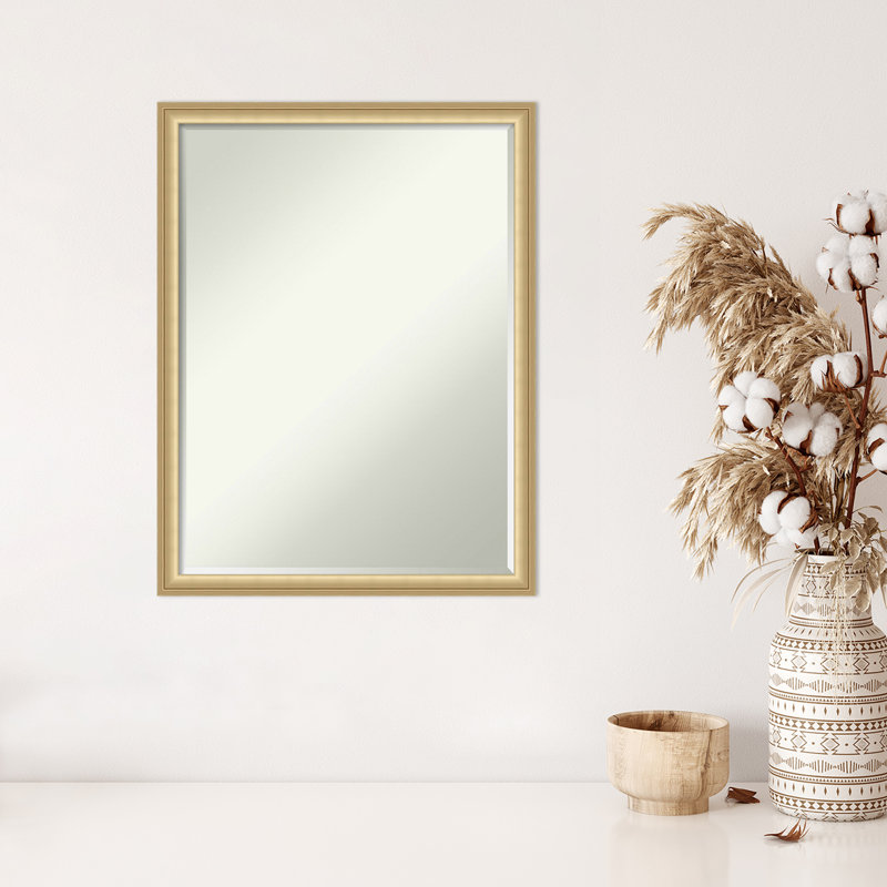 Miroir mural Miglena, 25,75 po x 19,75 po, Or