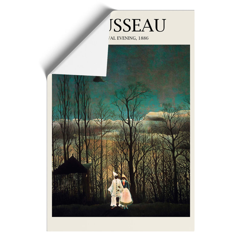Carnival Evening Print by Henri Rousseau - Frameless Print, 59cm H x 42cm W x 0.1cm D