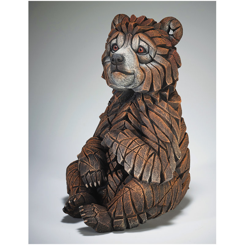 EDGE Sculpture Bear Cub Figurine 10in H