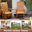 Chaise de patio coulissante couleur teck sapin