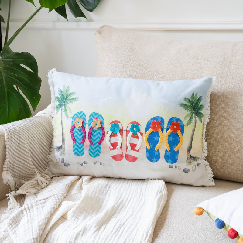 Coussin lombaire rectangulaire en mélange de polyester, Polyester