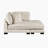 Brinsley 45" Modern & Contemporary Reversible Sofa Chaise with Elevated Channel Corduroy, Adjustable Backrests & Pocket Coil Comfort-1013860854