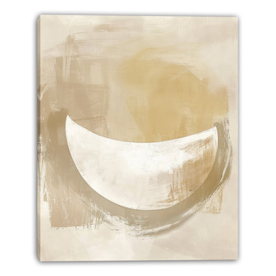 «Soft Crescent Harmony», art mural sur toile tendue