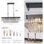 Lustre rectangulaire moderne en cristal Modern Industrial-130217989
