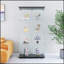 Vitrine à deux portes avec 4 tablettes en verre, durable et élégante pour la présentation et le rangement-595029788