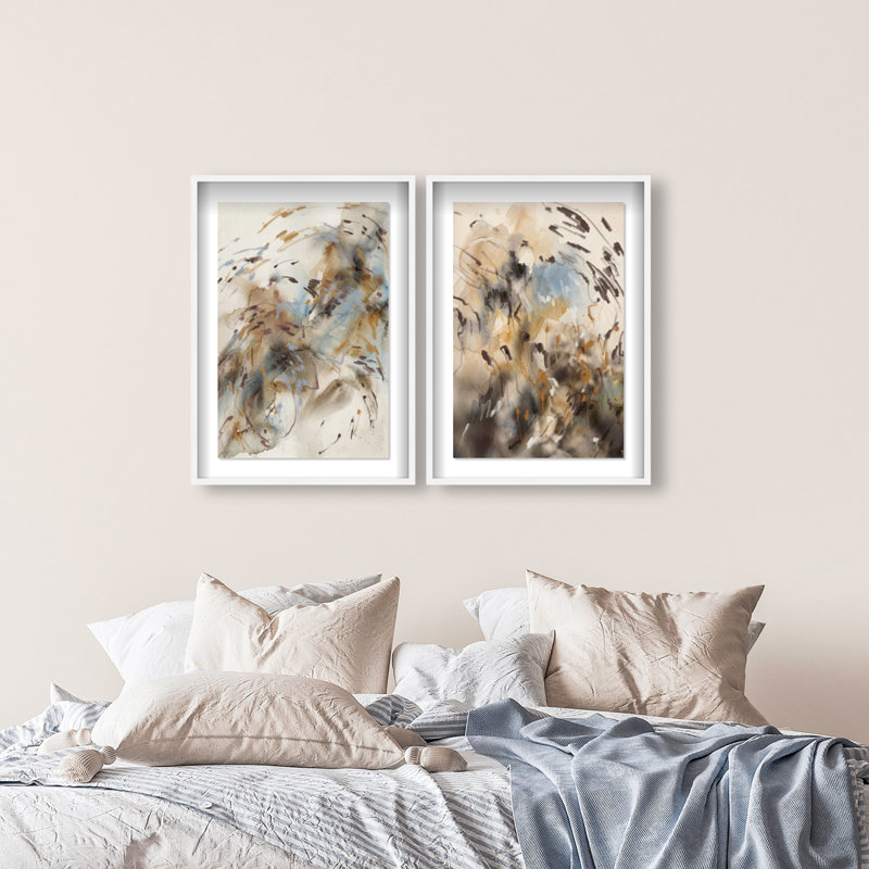 Mindfulness Set Set by Oliver Gal, 111"H x 75"W, White Shadowbox