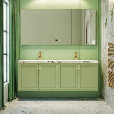 Armoire de salle de bain romantique française de style français