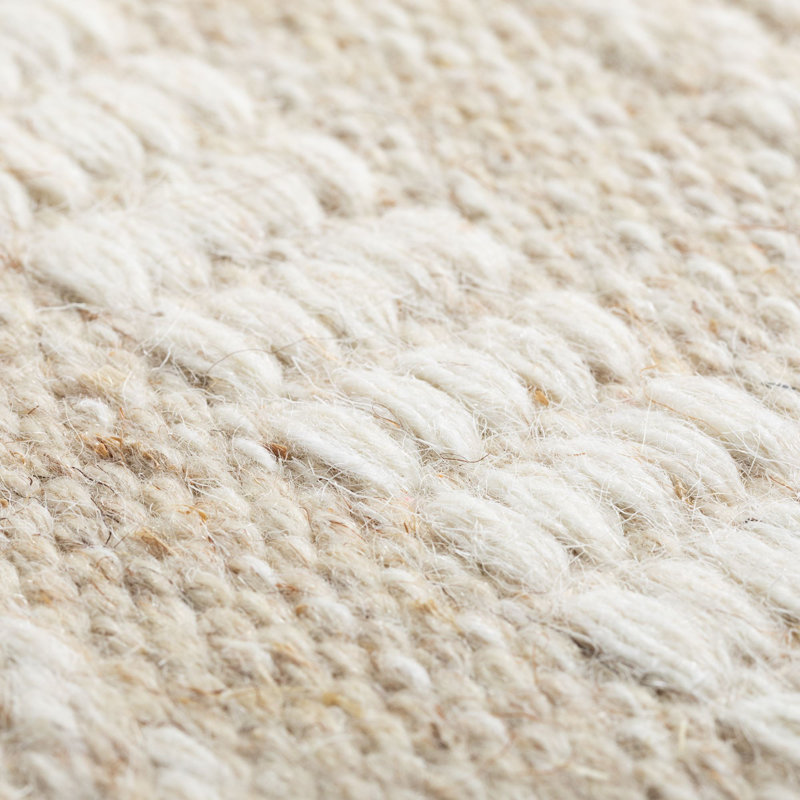 Derrynisk Striped Wool Hand Woven Kilim, Beige, Rectangle 120 x 180cm