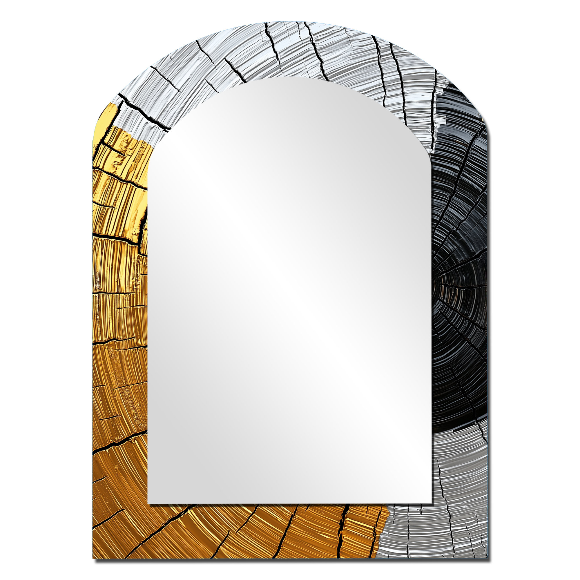 Mercer41 Golden Grey Wood Slide Roots Of Serenity II - Trees ...