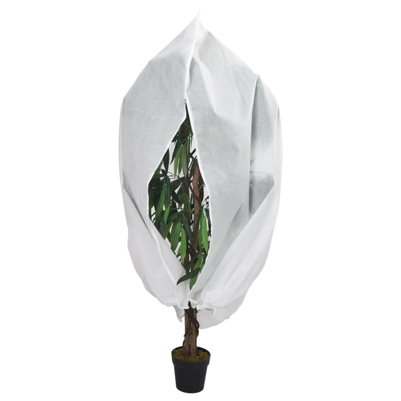 Binnie Plant Fleece Cover, White, 250cm H x 314cm W