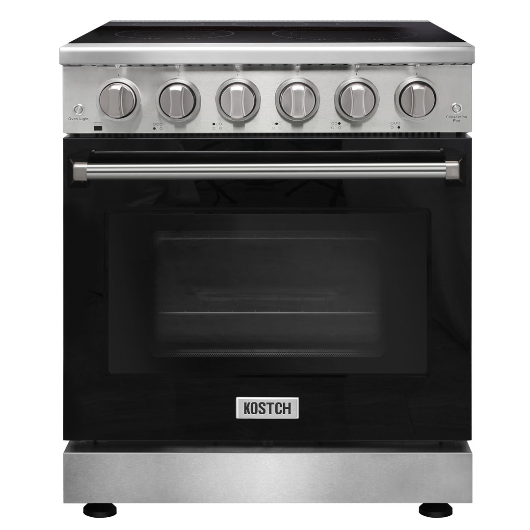 KOSTCH 30" 4.55 Cubic Feet Electric Freestanding Convection Range Electric Stove KOSTCH 