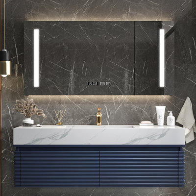 Modern simple light luxury bathroom cabinet