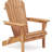 Outdoor Wooden Lounge Chair Of 2. For Garden, Pool Side. Traditional Design, Comfortable Rest. Foldable & Space Saving. Half Assembled. Brown Folding Deck Chairs (2) - Patio Relaxation Lightweight-1580015297