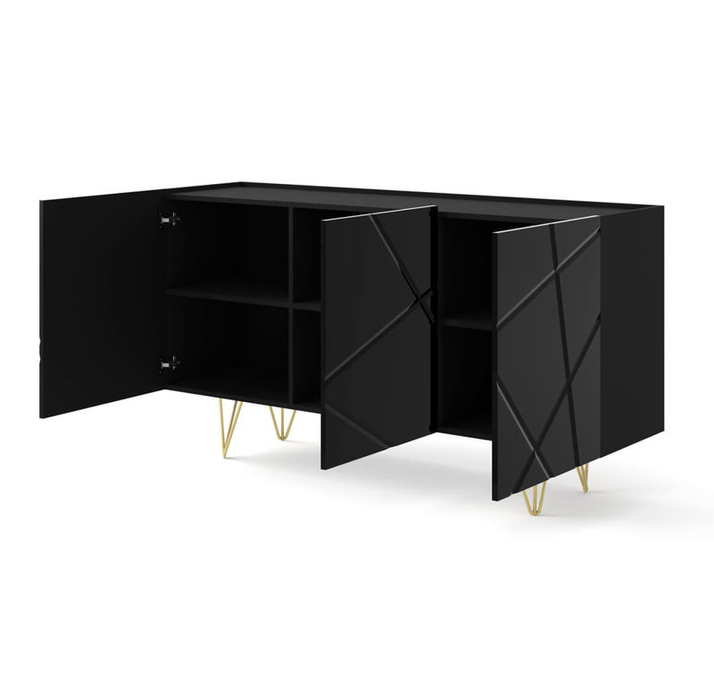 Karratha 160cm Sideboard, Black