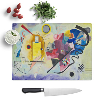 Yellow-Red-Blue by Wassily Kandinsky Chopping Board