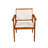 Ejnar 4-Piece Outdoor Patio Furniture Set In Solid Acacia Wood