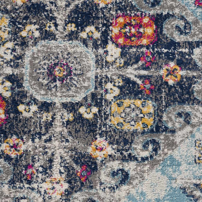 Cobien Oriental Indoor Rug, Round 6'7"