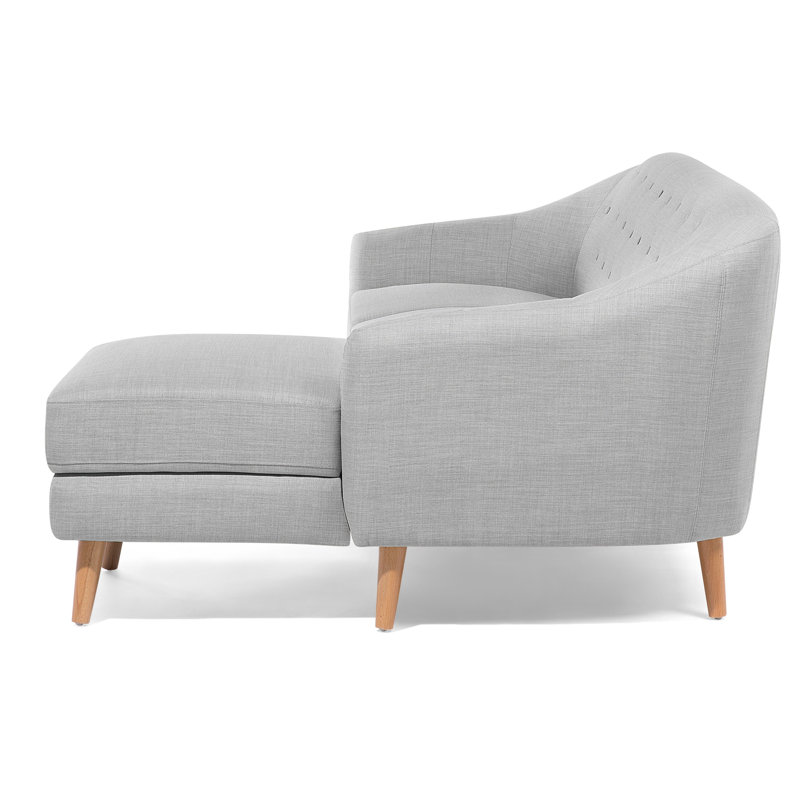 Cedrick 3 Seater Corner Sofa , Light Grey