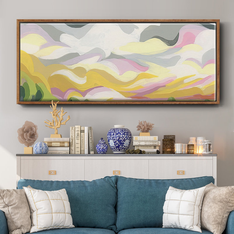 Valley Swirl I - toile encadrée, H 8 po x l 20 po