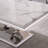 Luxury Faux Marble Coffee Table, 46.85" White Sofa Coffee Table with 0.71" Thick Marble Tabletop and Mirrored Stainless Steel Base, Modern Cocktail Table Center Table for Living Room Office-1924293717