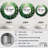 Santoya White And Green Herbs Symphony II - Herbs Mirror, Traditional Round Unique Wall Mirror, Printed Metal Art-688616007