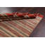 Tapis oriental rayé Gabbeh 6 x 8
