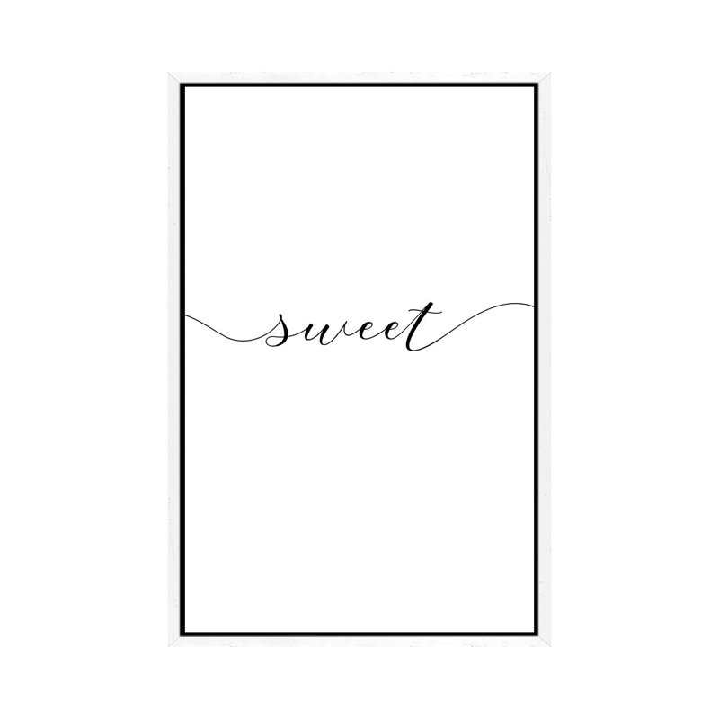 Sweet Dreams I - Print on Canvas, 66.04 cm H x 45.72 cm W, White Framed