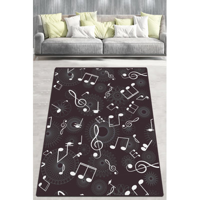Seay Abstract Shag Area Rug