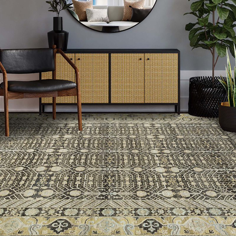 Flatweave Geometric Area Rug, Rectangle 10' x 14'