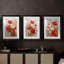 FLORAL Series CCCCXVI - Impression encadrée sur mesure de qualité supérieure - 3 pièces-338625632-338625639