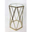 Frese Glass Top Frame End Table