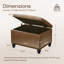 23.6" W Rectangle Upholstered Storage Ottoman-957862055