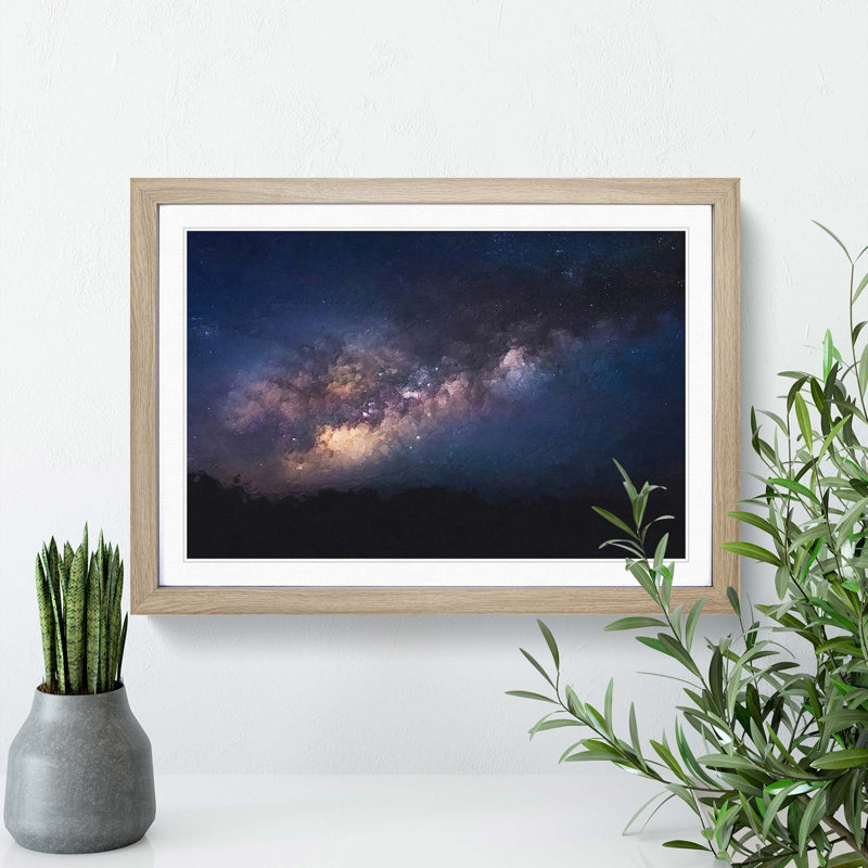 Universe in Abstract Vol.41 in Abstract - Picture Frame Graphic Art Print, Oak Framed, 36cm H x 48cm W x 2cm D