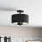 Plafonnier semi-encastré 3 lumières Sawicki