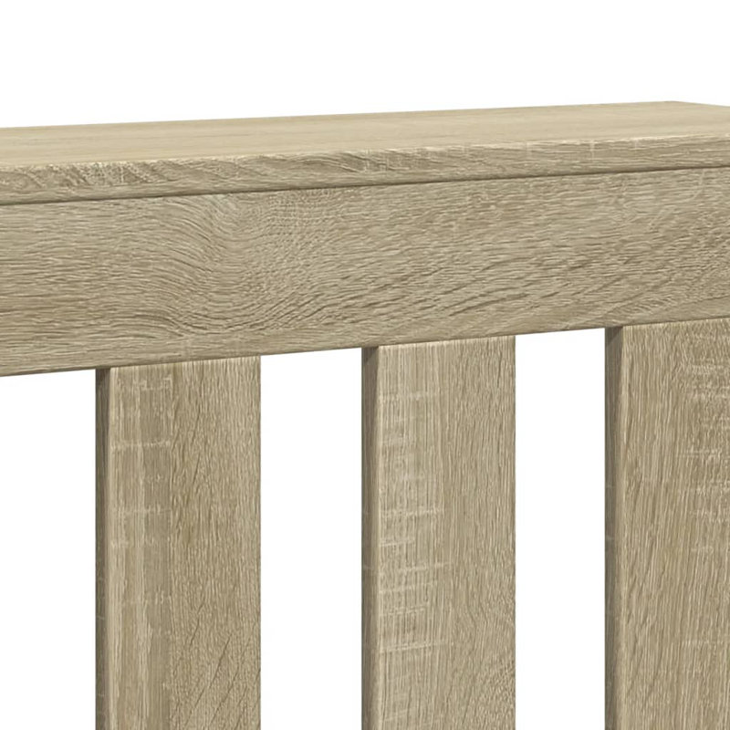 Extra Large Radiator Cover, Sonoma Oak, 175 x 20 x 82 cm, Vertical Slats