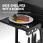 Royal Gourmet 30-Inch 4-Burner Gas Griddle with Hood, Tabletop Gas Griddle with Removable Standing Cart, Black
