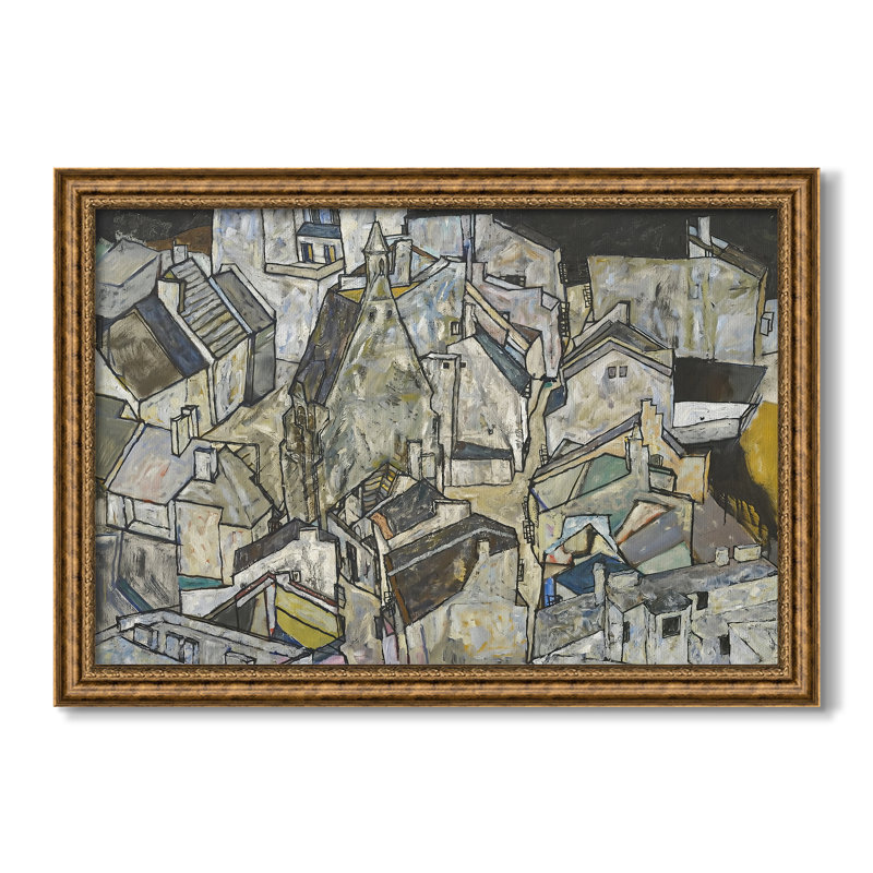 «Mödling II» par Egon Schiele - Toile encadrée sur mesure, Dimensions intérieures 24 po x 34 po, Toile avec cadre