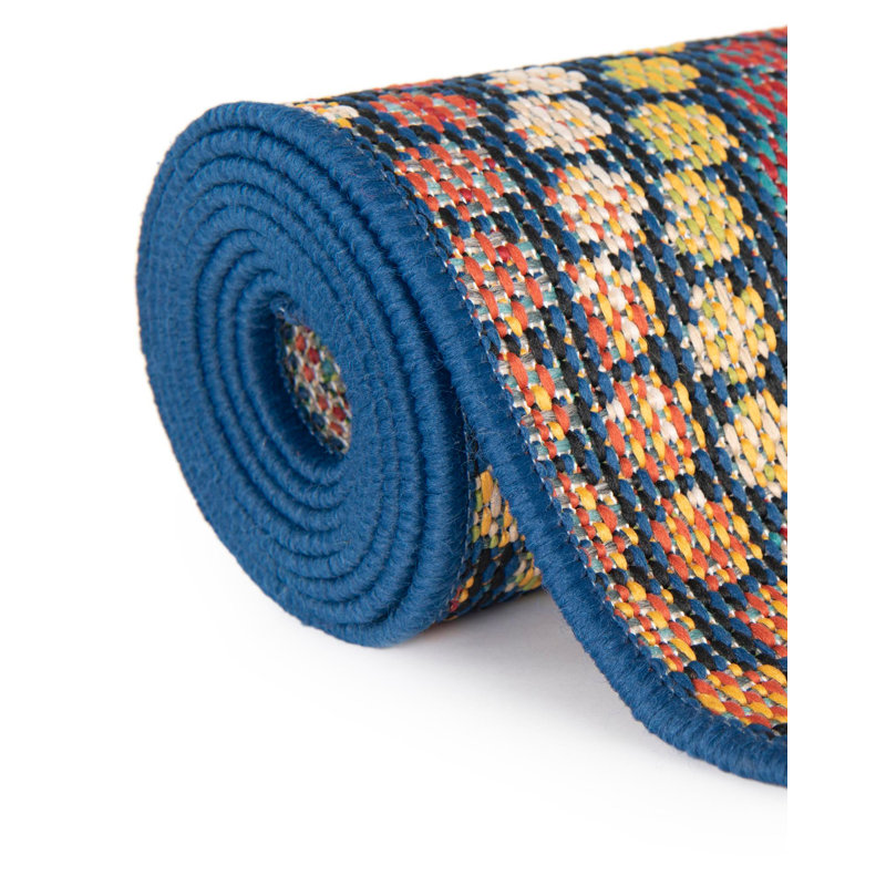 Gracye Geometric Indoor / Outdoor Rug, Square 7'10"
