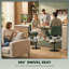 Adjustable Height Counter Stool with Metal Frame-163545970