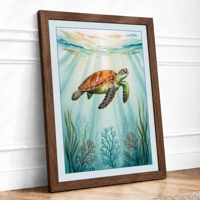 Drifting Turtle Coastal - Print